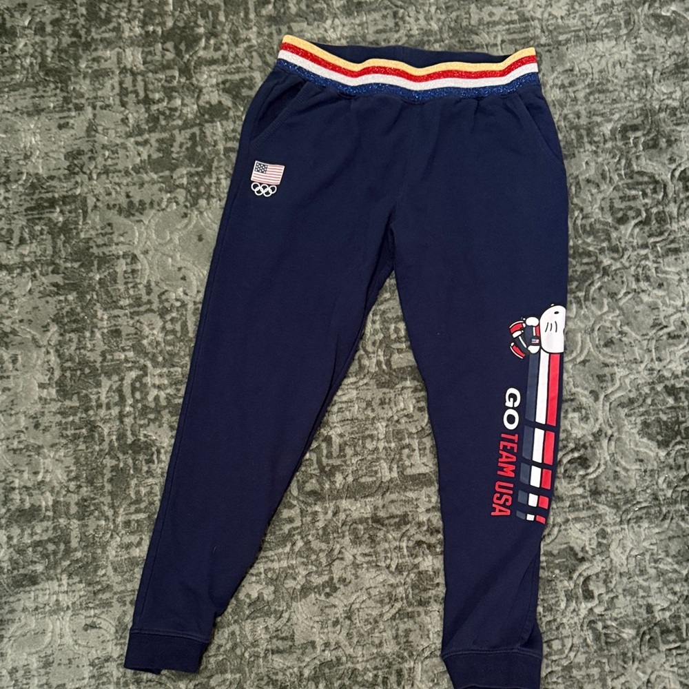 Hello Kitty Navy Joggers with USA Theme